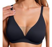 2026 - Reggiseno da donna in tessuto a rete, senza ferretto, regolabile, con un comfort, Nero , XL