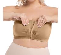 2026 Reggiseno senza spalline versatile con chiusura frontale per comfort nella vita di tutti i giorni nel tempo libero Cose cornea, cachi, 6XL