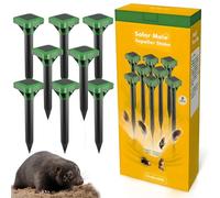 2026 - Repellente per talpe a energia solare, vibrante, per arvicole, marmotte, trappole per talpe e roditori, impermeabile IP65, deterrente per talpe per cortile, fattoria, prato e giardino Tuza