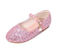 2026 Sandali per bambini Glitter Ragazza Sandali Con Cristallo, Alla Moda Design Con Cinghie A T Per Ed Aspetti, Comodo, Per Eleganti Comfort Pantofole Leggere, Colore: rosa., 6 Jahre