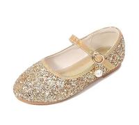 2026 Sandali per bambini Glitter Ragazza Sandali Con Cristallo, Alla Moda Design Con Cinghie A T Per Ed Aspetti, Comodo, Per Eleganti Comfort Pantofole Leggere, gold, 3 Jahre