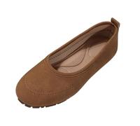 2026 scarpe casual da donna, scarpe quotidiane, design classico, si adatta bene jeans, suola piatta, ideale per l'uso tutto l'anno, comode ed eleganti, perfette per l'uso quotidiano, marrone, 37 EU