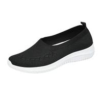 2026 Scarpe casual da donna slip-on comode mocassini piatti con punta rotonda per uso quotidiano Incontri Viaggi Primavera Estate Sneakers alla moda, Nero , 39 EU