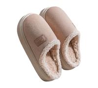 2026 Scarpe da donna Pantofole in memory foam per una comoda scivolare verso il basso - ideale per interni ed esterni. Suola spessa sandali invernali caldi., cachi, 40 EU