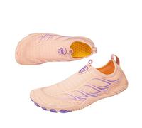 2026 Scarpe da ginnastica da donna paio di scarpe con pizzo largo antiscivolo scarpe sportive per camminare a piedi nudi all'aperto scarpe da inseguimento del ruscello, Colore: rosso, 45 EU