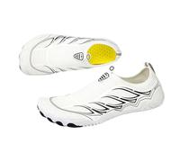 2026 Scarpe da ginnastica da donna paio di scarpe con pizzo largo antiscivolo scarpe sportive per camminare a piedi nudi all'aperto scarpe da inseguimento del ruscello, bianco, 39 EU