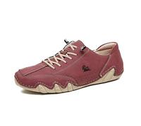 2026 Scarpe da uomo a piedi nudi, traspiranti, per indossare tutti i giorni, comode, con suola perfetta per le stagioni primaverili, Colore: rosso, 35 EU