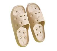 2026 scarpe uomo scarpe da acqua tessuto a rete da infilarsi dentro per interni esterni, doccia, spiaggia, piscina, comode, leggere, pantofole da bagno, cachi, 45 EU