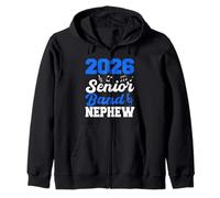 2026 Senior Band Classe di Nipote 2026 Laurea dei Genitori Felpa con Cappuccio
