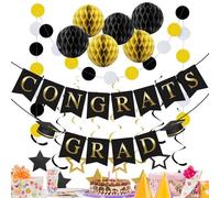 2026 - Set di cartelli di laurea 2026 - stelle di carta e palline di cartone, decorazione per laurea, università, soffitto, porta, parete, aula e