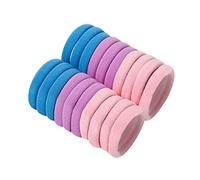 2026 - Set di fasce per capelli morbide senza cuciture con corda elastica per bambine e bambine come accessorio delicato senza danni ai capelli in diversi colori (B, taglia unica)