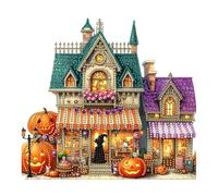 2026, set fai da te con perline per Halloween, per adolescenti, decorazione da parete fatta a mano con motivi fantasmi, progetto creativo per interni, materiale PET sicuro contro le stagioni ideali (B