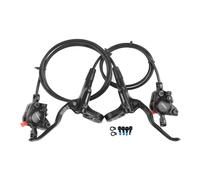 2026 Shimano Set Freni a disco anteriore e posteriore MT200 Nero SPURGATI pronti