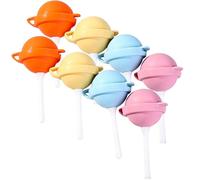 2026 Silicone Lollipop Ice Cream Maker Molds - DIY Popsicle Molds, Reusable Ice Pop Maker, Colorful Homemade Frozen Treats for Summer Fun, Creative Sphere Pop Mold for Home (8 Set)