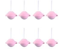 2026 Silicone Lollipop Ice Cream Maker Molds - DIY Popsicle Molds, Reusable Ice Pop Maker, Colorful Homemade Frozen Treats for Summer Fun, Creative Sphere Pop Mold for Home (Pink 8ps)