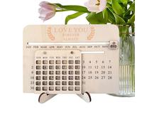 2026 - Sliding Decoration, Reusable Date Display Block, 2026 Sign, Rustic Desk Perpetual Date Board | Decor For Study, Bedroom, Living Room, Dorm, Bedsi