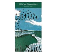 2026 Slimline Anno Pianificatore Mese A Vista Agenda Artistico Cover - Scegli