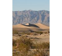 2026: Small Monthly Calendar Planner - Death Valley National Park Mesquite Flat Sand Dunes