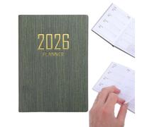 2026 Small Planner - A7 English Version Diary | 365 Days Small Calendar Planner | Pocket Book Time Management, for Work School College Workplace Family Student Adult Women Men Teacher Schedule Goal