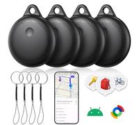2026 Smart Tracker Tags Android, 4 pezzi Tracker Bluetooth | Trova Oggetti, certificato Google, IPX6 impermeabile Smart Tracker Localizzatore per chiavi,bagagli, Sostituire la Batteria