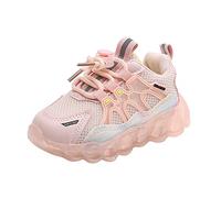 2026 Sneakers da ragazza alla moda con effetto luminoso per bambini attivi, comode scarpe sportive con suola morbida, Colore: rosa., 27 EU
