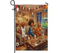2026 Soccer Vizsla Dog Front Yard Backyard Vertical Garden Flags 30,5 x 45,7 cm Double Face per esterni, Match Day Puppy Soccer Fan Piccole bandiere per prato, sport casa all'aperto decorazione