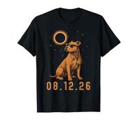 2026 Solar Totality Eclipse Cool Pitbull Donne Uomini Bambini Maglietta