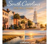 2026 South Carolina Mini Calendar , 12 MONTHS