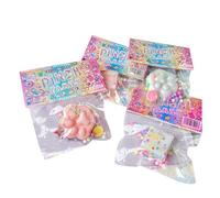 2026 Squishy colore casuale, giocattolo a coniglietto per gatti, stress, dessert lento, gatto, schiaccia pizzico sensoriale, adulto, compleanno (G, taglia unica)