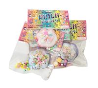 2026 Squishy colore casuale, giocattolo a coniglietto per gatti, stress, dessert lento, gatto, schiaccia pizzico sensoriale, adulto, compleanno (H, taglia unica)