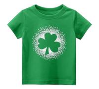 2026 St Day-Shirts per ragazze e ragazzi, maglietta carina con grafica per bambini, top comodo da indossare tutti i giorni, verde, 10-11 Anni