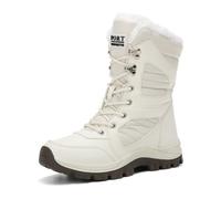 2026 Stivali invernali alti da donna, alla moda, con suola spessa, per escursionismo, Chelsea, leggeri, facili da indossare in città, per passeggiate in città, ufficio, isolati dalla neve, foderati in