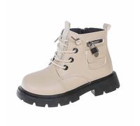 2026 Stivali per bambini Stivali da ragazza con suola morbida | Elegante stile britannico per bambini dai 2 anni in su, comodi e resistenti stivali in similpelle per le avventure quotidiane, bianco