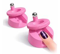 2026 Strumento Magnetico Rotante Cat Eye per Nail Art - Supporto Cilindrico Regolabile a 360° con Forte Forza Magnetica N50 - Effetto Perla di Vetro e Velluto Istantaneo (Pink*2)