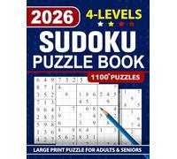 2026 Sudoku Book for Adults and Seniors with 4 Levels of Difficulty: 1100+ Puzzles & Solutions, Easy, Medium, Hard, Difficult And Insane The Perfect Gift for Puzzle Lovers