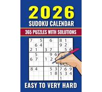 2026 Sudoku Calendar for Adults - Large Print