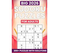 2026 Sudoku for Adults, 200+ Brain-Boosting Puzzles: Relax, Focus, and Keep Your Mind Sharp with Fun and Challenging Sudoku from Easy to Hard Levels