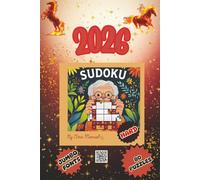 2026 Sudoku: Large Print Sudoku for Seniors - 80 Hard Puzzles with Extra Jumbo 20+ Font, One Puzzle Per Page, Writing Space, and Full Solutions