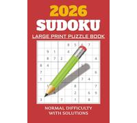 2026 Sudoku Puzzle Book | 6X9 in | 50+ Puzzles | Solutions Included.