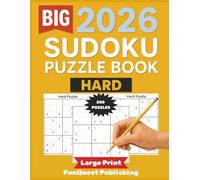 2026 Sudoku Puzzle Book: Hard | The Ultimate Challenge for Serious Solvers | 200 Puzzles | Large Print | For Adults