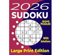 2026 Sudoku: The Big 2026 Sudoku Puzzle Book with 500 Puzzles for Adults & Seniors