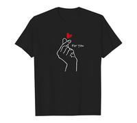 2026 T-shirt interattive partner per San Valentino: l'idea perfetta per un appuntamento, una serata romantica o una celebrazione dell'anniversario., Nero , S