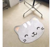 2026 - Tappeto meraviglioso Shiba Inu & Gatto in lana sintetica per ingresso/tappetino da bagno (e spesso) (B, 40 x 60 cm)