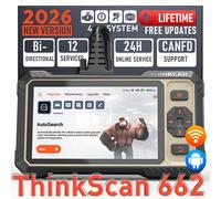 2026 ThinkScan 662 Dispositivo Diagnostico Scanner OBD2 ABS/SRS/ECM/TCM 12+Servi
