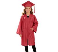 2026 Toga Laurea Bambini Set con Toga Accademica Cappello Tocco e Nappa, Costume Uniforme per Cerimonia Diploma Asilo Scuola Materna e Primaria Diplomino Foto Ricordo Outfit Palcoscenico Performance