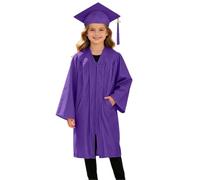 2026 Toga Laurea Bambini Set con Toga Accademica Cappello Tocco e Nappa, Costume Uniforme per Cerimonia Diploma Asilo Scuola Materna e Primaria Diplomino Foto Ricordo Outfit Palcoscenico Performance