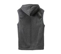 2026 - Top moda da uomo con cappuccio solido camicette camicia sottile Cappotti e giacche senza maniche Storia Westens August Winkler, grigio., L