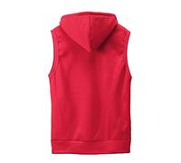 2026 - Top moda da uomo con cappuccio solido camicette camicia sottile Cappotti e giacche senza maniche Storia Westens August Winkler, Colore: rosso, L