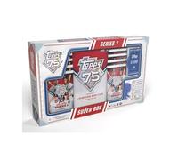 2026 Topps Baseball Serie 1 Super Box Trading Card Box (esclusiva confezione da 5 carte argentate in lamina argentata