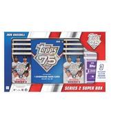 2026 Topps Baseball Serie 2 Trading Card Super Box Collezione Flagship (3 esclusive Flagship Collection, 5 confezioni di carte)